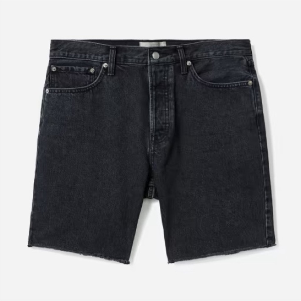 Everlane The Denim Cut-Off Short 8” *Washed Black